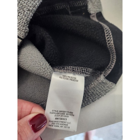 Spyder Full Zip Jacket‎ Gray & Black Sweater Knit Mock Neck Outdoor Activewear - Picture 12 of 12